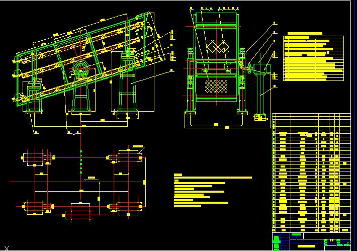 圓振動（dòng）篩CAD圖紙